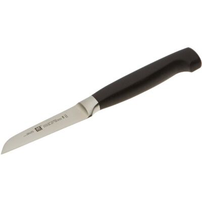 ZWILLING Couteau à Légumes, Lame : 8 cm, Acier Formule Spéciale, série Four Star, Manche Noir ZWILLING Couteau à Légumes, Lame : 8 cm, Acier Formule Spéciale, série Four Star, Manche Noir