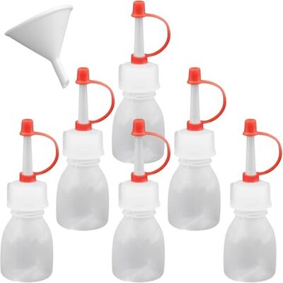 mikken Lot de 6 bouteilles pissettes de 10 ml sans BPA fabriquées en Allemagne avec entonnoir de remplissage mikken Lot de 6 bouteilles pissettes de 10 ml sans BPA fabriquées en Allemagne avec entonnoir de remplissage