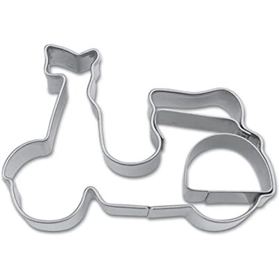 Städter Staedter Moteur Scooter gaufrage Cookie Cutter, Argent, 5.5 cm Städter Staedter Moteur Scooter gaufrage Cookie Cutter, Argent, 5.5 cm