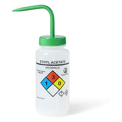 United ™ UniSafe™ Lot de 6 flacons de lavage ventilés en polyéthylène basse densité, acétate d'éthyle, 500 ml, 4 couleurs United ™ UniSafe™ Lot de 6 flacons de lavage ventilés en polyéthylène basse densité, acétate d'éthyle, 500 ml, 4 couleurs