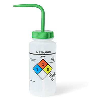United ™ UniSafe™ Lot de 6 flacons de lavage ventilés en polyéthylène basse densité, méthanol, 500 ml, 4 couleurs United ™ UniSafe™ Lot de 6 flacons de lavage ventilés en polyéthylène basse densité, méthanol, 500 ml, 4 couleurs
