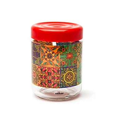 Excelsa Trinacria Bocal avec couvercle, 800 ml, verre Excelsa Trinacria Bocal avec couvercle, 800 ml, verre