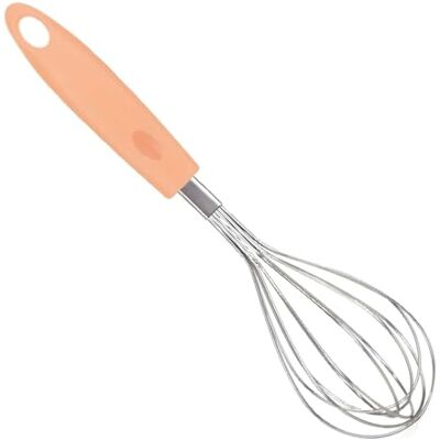PARENCE .- Fouet de Cuisine manche silicone dur et branche acier de 25cm / Batteur à Oeufs Manuel Classique Ustensile de Cuisine Mélange Uniforme Couleur aléatoire PARENCE .- Fouet de Cuisine manche silicone dur et branche acier de 25cm / Batteur à Oeufs Manuel Classique Ustensile de Cuisine Mélange Uniforme Couleur aléatoire