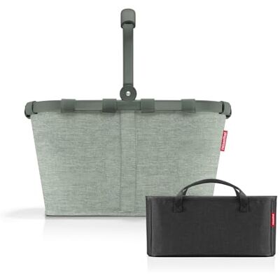 reisenthel Carrybag + organiseur – Organiseur de poche fonctionnel : pour encore plus d'ordre dans votre panier à provisions , Twist Sage + noir reisenthel Carrybag + organiseur – Organiseur de poche fonctionnel : pour encore plus d'ordre dans votre panier à provisions , Twist Sage + noir