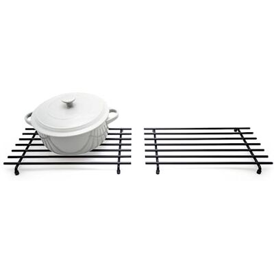 simplywire – Dessous de plat – Lot de 2 Résistant à la chaleur – Protection du plan de travail dans la cuisine – Grand Noir simplywire – Dessous de plat – Lot de 2 Résistant à la chaleur – Protection du plan de travail dans la cuisine – Grand Noir