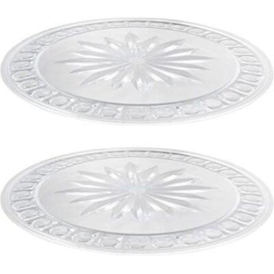 Westmark 2x Plat à Gâteau, Ø 31 cm, Aspect Verre, Résistant à la Brisure, Plastique, Transparent, 345522E3 Westmark 2x Plat à Gâteau, Ø 31 cm, Aspect Verre, Résistant à la Brisure, Plastique, Transparent, 345522E3