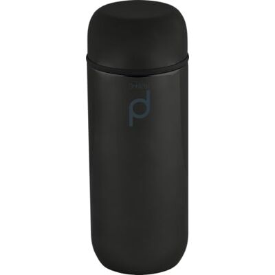 Drink Pod HCF-200BM Bouteille isotherme en acier inoxydable, 200 ml, noir métallisé Drink Pod HCF-200BM Bouteille isotherme en acier inoxydable, 200 ml, noir métallisé