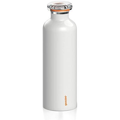 Guzzini On The Go, Bouteille Thermique de Voyage ENERGY L Blanc, Ø 8 x h24 cm 750cc 11670311 Guzzini On The Go, Bouteille Thermique de Voyage ENERGY L Blanc, Ø 8 x h24 cm 750cc 11670311