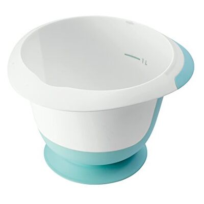 keeeper Bol mélangeur avec ventouse et surface antidérapante, plastique sans BPA, 1,5 l, Mariella, vert menthe/blanc keeeper Bol mélangeur avec ventouse et surface antidérapante, plastique sans BPA, 1,5 l, Mariella, vert menthe/blanc