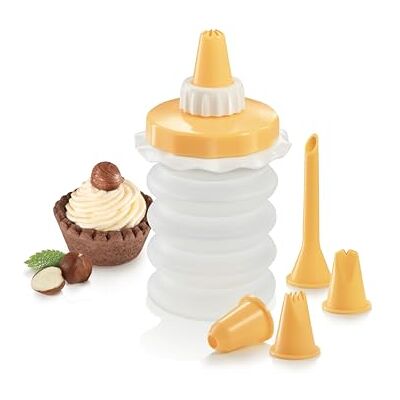 Tescoma 630530 Décorateur pour gâteaux et gâteaux à soufflet avec 5 becs, ligne Delícia, ø 6,4 cm hauteur 14 cm Tescoma 630530 Décorateur pour gâteaux et gâteaux à soufflet avec 5 becs, ligne Delícia, ø 6,4 cm hauteur 14 cm