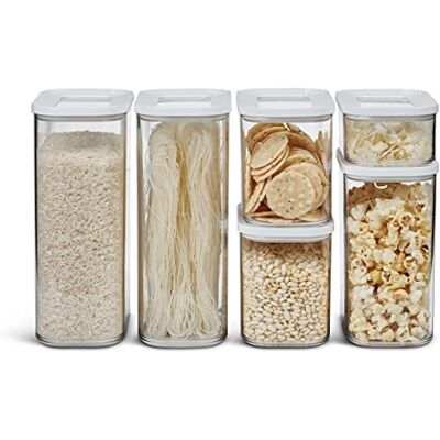 Mepal Ensemble de 6 Boîte Conservation Alimentaire Modula Boîte Cuisine avec Couvercle Rangement Cuisine Empilable & Hermétiques 2x 2000 ml, 2x 1000 ml, 1x 1500 ml & 1x 425 ml White Mepal Ensemble de 6 Boîte Conservation Alimentaire Modula Boîte Cuisine avec Couvercle Rangement Cuisine Empilable & Hermétiques 2x 2000 ml, 2x 1000 ml, 1x 1500 ml & 1x 425 ml White