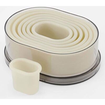 Thermohauser 8300031478 Set de Découpes Coeur et Lisse Blanc Diamètre 4,5-12,3 cm, 7 pièces Thermohauser 8300031478 Set de Découpes Coeur et Lisse Blanc Diamètre 4,5-12,3 cm, 7 pièces