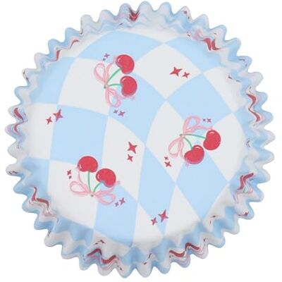 PME Lot de 30 caissettes à cupcakes vintage doublées d'aluminium – Attachées avec un petit nœud PME Lot de 30 caissettes à cupcakes vintage doublées d'aluminium – Attachées avec un petit nœud