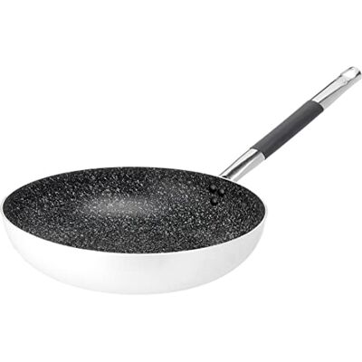 Baldassare Agnelli Pentole Agnelli ALSA111BINF32 Ustensiles de cuisson Poêle à tête fraisée haute en aluminium, poignée en acier inoxydable, 32 cm Baldassare Agnelli Pentole Agnelli ALSA111BINF32 Ustensiles de cuisson Poêle à tête fraisée haute en aluminium, poignée en acier inoxydable, 32 cm