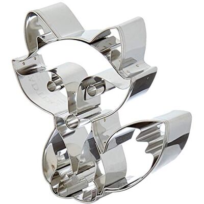 Städter Staedter Emporte-pièce en Forme de gaufrage Fox, Argent, Acier Inoxydable, Silver, 8 cm Städter Staedter Emporte-pièce en Forme de gaufrage Fox, Argent, Acier Inoxydable, Silver, 8 cm