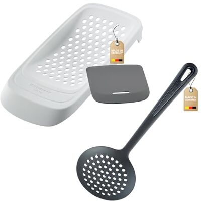 Westmark 611322E6 Râpe à spätzler « Spatzl » + écumoire « Gallant », acier inoxydable, non renseigné Westmark 611322E6 Râpe à spätzler « Spatzl » + écumoire « Gallant », acier inoxydable, non renseigné