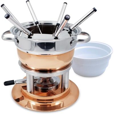 Swissmar Lausanne F66415 Service à fondue 11 pièces Cuivre/acier inoxydable 1,8 l Coffret cadeau Swissmar Lausanne F66415 Service à fondue 11 pièces Cuivre/acier inoxydable 1,8 l Coffret cadeau