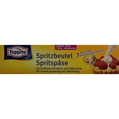 Melitta Toppits poche, Lot de 10, 3 douilles de décoration Blanc Melitta Toppits poche, Lot de 10, 3 douilles de décoration Blanc