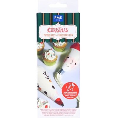 PME CH24IB125 Lot de 12 poches à douille jetables en plastique PME CH24IB125 Lot de 12 poches à douille jetables en plastique