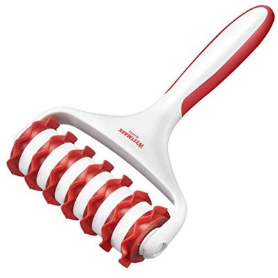 Westmark Découpe-Pâte, 7 Roues, Longueur : 19,5 cm, Plastique, Blanc/Rouge, 32192270 Westmark Découpe-Pâte, 7 Roues, Longueur : 19,5 cm, Plastique, Blanc/Rouge, 32192270