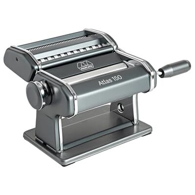 Marcato Machine à pâtes Atlas, laminoir manuel, acier chromé et aluminium anodisé, revêtement en poudre gris. 20 x 20 x 15 cm. Facile à utiliser, ligne Premium. Marcato Machine à pâtes Atlas, laminoir manuel, acier chromé et aluminium anodisé, revêtement en poudre gris. 20 x 20 x 15 cm. Facile à utiliser, ligne Premium.