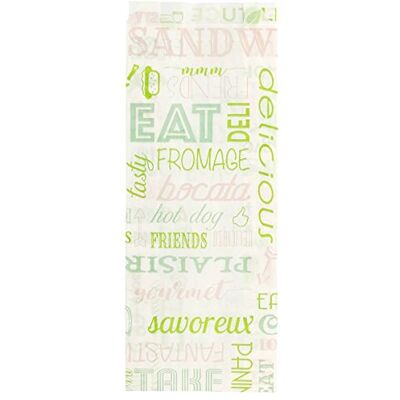 Garcia de Pou García de Pou Parole 229.25 Lot de 500 sacs à sandwich 35 g/m², 9 + 4 x 22 cm, blanc Garcia de Pou García de Pou Parole 229.25 Lot de 500 sacs à sandwich 35 g/m², 9 + 4 x 22 cm, blanc