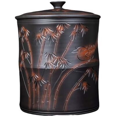 JingNian Seau à Riz En CéRamique avec Couvercle, Distributeur De CéRéAles En CéRamique, Grande Capacité pour Conserver La Farine, Le Sucre Et Les PâTisseries(E) JingNian Seau à Riz En CéRamique avec Couvercle, Distributeur De CéRéAles En CéRamique, Grande Capacité pour Conserver La Farine, Le Sucre Et Les PâTisseries(E)