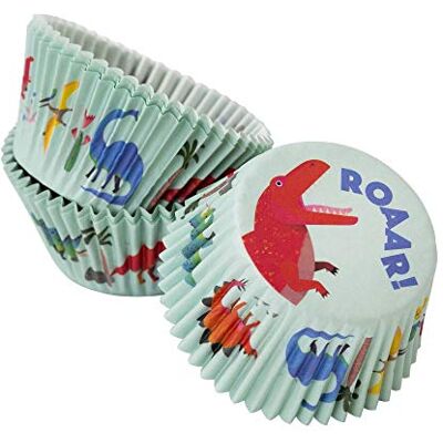Talking Tables Dino-CAKECASE Lot de 30 caissettes à gâteau Dino-Cakecase Dino-Cake Talking Tables Dino-CAKECASE Lot de 30 caissettes à gâteau Dino-Cakecase Dino-Cake