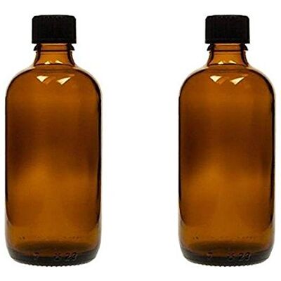 mikken Lot de 2 flacons en verre médecine 100 ml sans bisphénol A avec étiquettes mikken Lot de 2 flacons en verre médecine 100 ml sans bisphénol A avec étiquettes