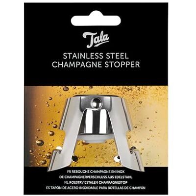 Tala Bouchon à Champagne, Outil idéal pour conserver la fraîcheur des vins pétillants plus longtemps, Scellé sous vide pour maintenir la fraîcheur Tala Bouchon à Champagne, Outil idéal pour conserver la fraîcheur des vins pétillants plus longtemps, Scellé sous vide pour maintenir la fraîcheur