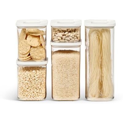 Mepal Ensemble de 5 Boîte Conservation Alimentaire Modula Boîte Cuisine avec Couvercle Rangement Cuisine Empilable & Hermétiques 1x 2000 ml, 1x 1500 ml, 2x 1000 ml & 1x 425 ml White Mepal Ensemble de 5 Boîte Conservation Alimentaire Modula Boîte Cuisine avec Couvercle Rangement Cuisine Empilable & Hermétiques 1x 2000 ml, 1x 1500 ml, 2x 1000 ml & 1x 425 ml White