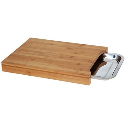 Excellent Houseware PLANCHE À DÉCOUPER BOIS, BAMBOU, 4cm hauteur, avec réservoir, design, cuisine, originale, AVEC PLATEAU RECUPERATEUR, 35 x 4 x 25 cm Excellent Houseware PLANCHE À DÉCOUPER BOIS, BAMBOU, 4cm hauteur, avec réservoir, design, cuisine, originale, AVEC PLATEAU RECUPERATEUR, 35 x 4 x 25 cm