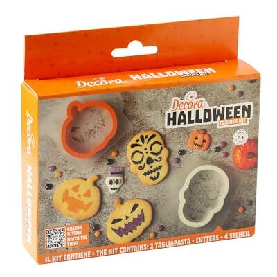 Decora Set 2 Coupe-pâte Halloween Citrouille Crâne Decora Set 2 Coupe-pâte Halloween Citrouille Crâne