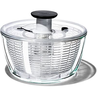 OXO Good Grips – Essoreuse à salade en verre Transparente 6 L OXO Good Grips – Essoreuse à salade en verre Transparente 6 L