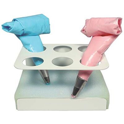 PME BS100 Support pour Poche à Douille, Aluminium, Blanc, 9.5 x 7.5 x 14 cmBS100 PME BS100 Support pour Poche à Douille, Aluminium, Blanc, 9.5 x 7.5 x 14 cmBS100