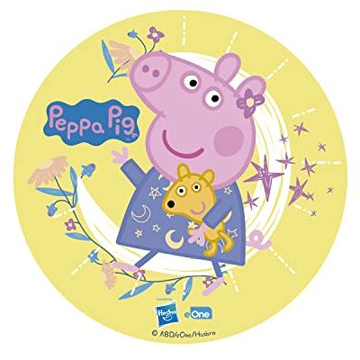 dekora Décoration Coméstible en Forme de Disque pour Gâteaux d'Anniversaire pour Enfants de Peppa Pig 15, 5 cm dekora Décoration Coméstible en Forme de Disque pour Gâteaux d'Anniversaire pour Enfants de Peppa Pig 15, 5 cm