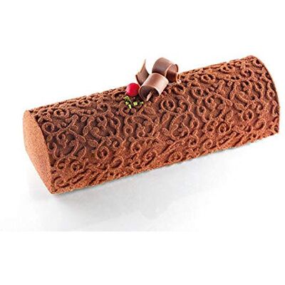 silikomart Tapis à pâtisserie Arabesque pour gâteau de Noël - silikomart Tapis à pâtisserie Arabesque pour gâteau de Noël -