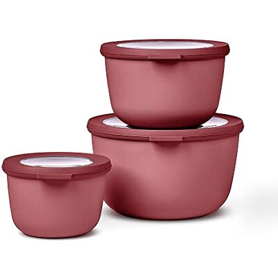 Mepal Ensemble de 3 Bols Multifonctions Cirqula Rond Boîtes Conservation Alimentaire avec Couvercle Convient pour le Réfrigérateur, Micro-ondes & Congélateur 500, 1000, 2000 ml Vivid mauve Mepal Ensemble de 3 Bols Multifonctions Cirqula Rond Boîtes Conservation Alimentaire avec Couvercle Convient pour le Réfrigérateur, Micro-ondes & Congélateur 500, 1000, 2000 ml Vivid mauve