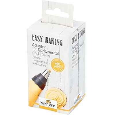 RBV Birkmann Birkmann Easy Baking Adaptateur de poche à douille en plastique de qualité alimentaire Gris RBV Birkmann Birkmann Easy Baking Adaptateur de poche à douille en plastique de qualité alimentaire Gris