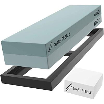 Sharp Prime Pierre à Aiguiser Aiguiseur Couteaux 2 Grains 400/1000 Pierre d’Affûtage Aiguiseur De Pierres à Eau avec Base en Caoutchouc Antidérapant, Pierre à Aplatiret et eBook Sharp Prime Pierre à Aiguiser Aiguiseur Couteaux 2 Grains 400/1000 Pierre d’Affûtage Aiguiseur De Pierres à Eau avec Base en Caoutchouc Antidérapant, Pierre à Aplatiret et eBook