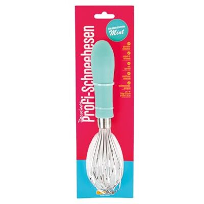 Decocino Petit fouet vert menthe Couleur tendance absolue Qualité professionnelle Acier inoxydable 22,5 cm Poignée ergonomique Passe au lave-vaisselle Decocino Petit fouet vert menthe Couleur tendance absolue Qualité professionnelle Acier inoxydable 22,5 cm Poignée ergonomique Passe au lave-vaisselle