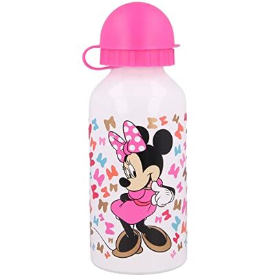 Stor Bouteille en aluminium pour enfants Bouteille d'eau réutilisable Minnie Mouse 400 ml Stor Bouteille en aluminium pour enfants Bouteille d'eau réutilisable Minnie Mouse 400 ml