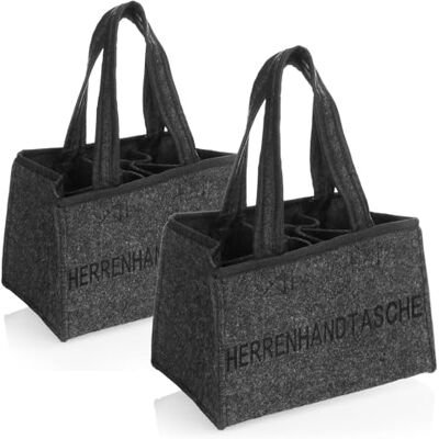 com-four ® 2x Sac à Bouteilles, Sac en Feutre avec poignées pour Boissons Porte-gobelet en Feutre pour 6 Bouteilles Support Pliable en 6 pièces pour Bouteilles com-four ® 2x Sac à Bouteilles, Sac en Feutre avec poignées pour Boissons Porte-gobelet en Feutre pour 6 Bouteilles Support Pliable en 6 pièces pour Bouteilles