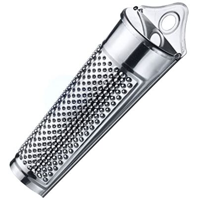 Westmark Râpe à muscade, avec compartiment de stockage pour conserver les noix de muscade, longueur : 15 cm, acier inoxydable, argent, 11532270 Westmark Râpe à muscade, avec compartiment de stockage pour conserver les noix de muscade, longueur : 15 cm, acier inoxydable, argent, 11532270