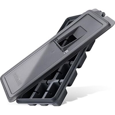Fackelmann Statement Bac à glaçons avec couvercle anti-fuite Grande ouverture pour remplir les glaçons Plastique de qualité supérieure et design moderne 27,5 x 11 x 3,5 cm Fackelmann Statement Bac à glaçons avec couvercle anti-fuite Grande ouverture pour remplir les glaçons Plastique de qualité supérieure et design moderne 27,5 x 11 x 3,5 cm