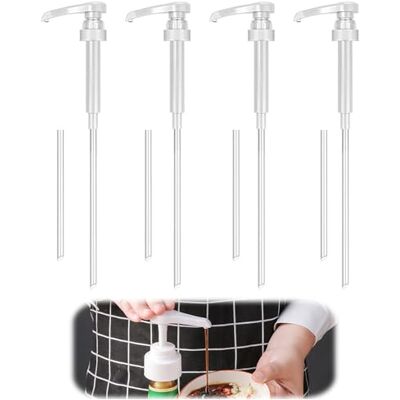 yolzhxe 4 Pièces Pompe Sirop Disponible, Réutilisable Distributeur Sirop pour Flacons de 500 ML et 1000 ML, Syrup Pump avec 8 Tuyaux, Distributeur Sirop pour Liquides en Bouteille, Blanc yolzhxe 4 Pièces Pompe Sirop Disponible, Réutilisable Distributeur Sirop pour Flacons de 500 ML et 1000 ML, Syrup Pump avec 8 Tuyaux, Distributeur Sirop pour Liquides en Bouteille, Blanc