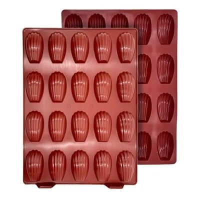Maé Moule Madeleine 20 Alvéoles Silicone Alimentaire Premium Anti-Adhérent Souple, Démoulage Facile et Net Résistant Températures -45°C/+280°C 31,5 ml Maé Moule Madeleine 20 Alvéoles Silicone Alimentaire Premium Anti-Adhérent Souple, Démoulage Facile et Net Résistant Températures -45°C/+280°C 31,5 ml