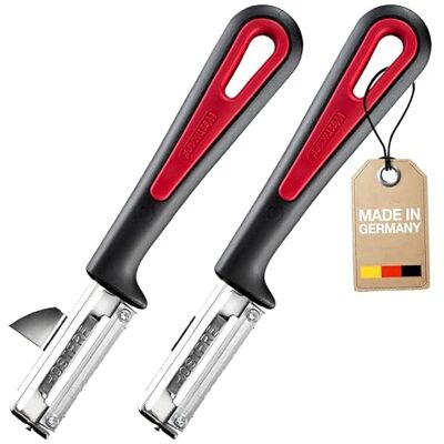 Westmark 2x Eplucheur économe Universel, Gallant, avec Lame vissée en Acier inoxydable, noir/rouge, 290922E3 Westmark 2x Eplucheur économe Universel, Gallant, avec Lame vissée en Acier inoxydable, noir/rouge, 290922E3