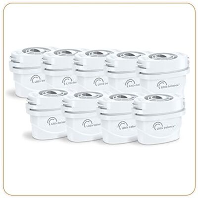 LITTLE BALANCE 8665 Pack de 9 Cartouches filtrantes pour Carafe, Compatible Toutes carafes filtrantes, Pack 9 Mois LITTLE BALANCE 8665 Pack de 9 Cartouches filtrantes pour Carafe, Compatible Toutes carafes filtrantes, Pack 9 Mois