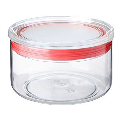TATAY Boîte de Rangement Cuisine 0,5 L, 12,5 x 12,5 x 8 cm, Usage Cuisine Boîte Rangement Cuisine 0,5 L Bocal Transparent Design Empilable Plastique sans BPA 12,5 x 12,5 x 8 cm, Rouge TATAY Boîte de Rangement Cuisine 0,5 L, 12,5 x 12,5 x 8 cm, Usage Cuisine Boîte Rangement Cuisine 0,5 L Bocal Transparent Design Empilable Plastique sans BPA 12,5 x 12,5 x 8 cm, Rouge